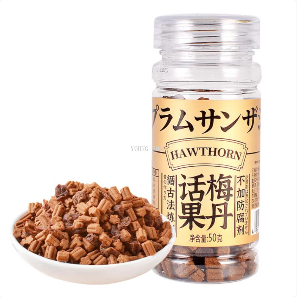 包邮！话梅果丹皮陈皮果丹蜜饯怀旧零食0防腐剂添加50g喝茶小零食一盒*8瓶
