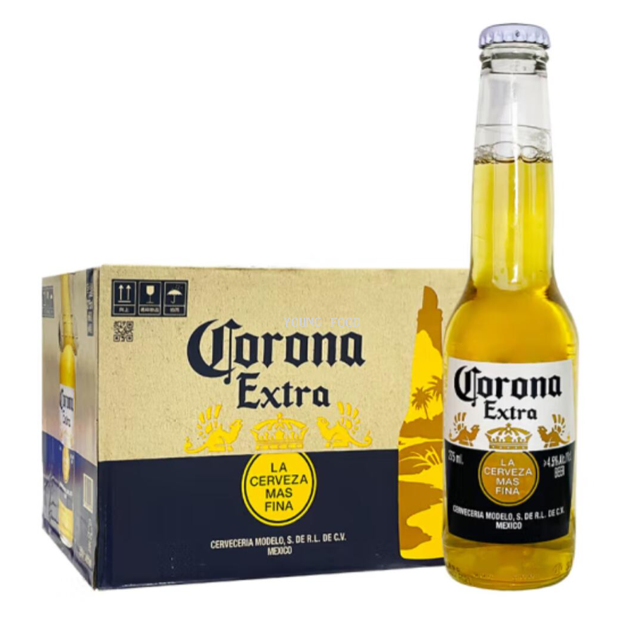Free shipping! Corona Beer, 275ml, brewed in Mexico, has a clear and elegant body with a delicate malt aroma and a low bitterness Specification image