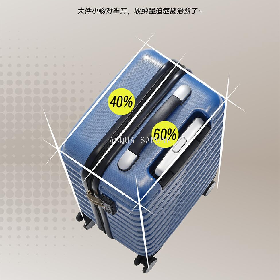 Free shipping American Tourister multi-scenario suitcase, 8-wheel rotating handle suitcase M-26 inches Specification image