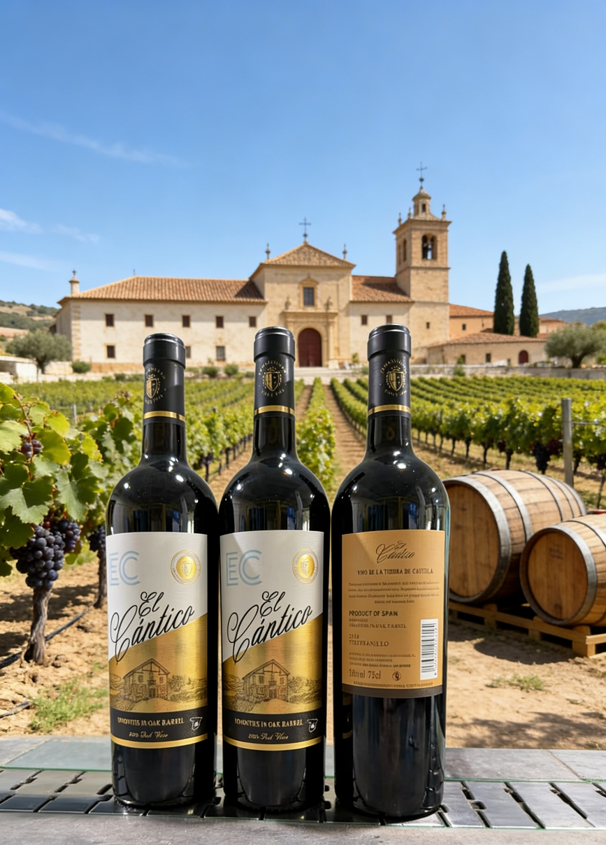 President Red Wine, Original bottle and original Spanish Tempranillo Dry Red wine detail image 4