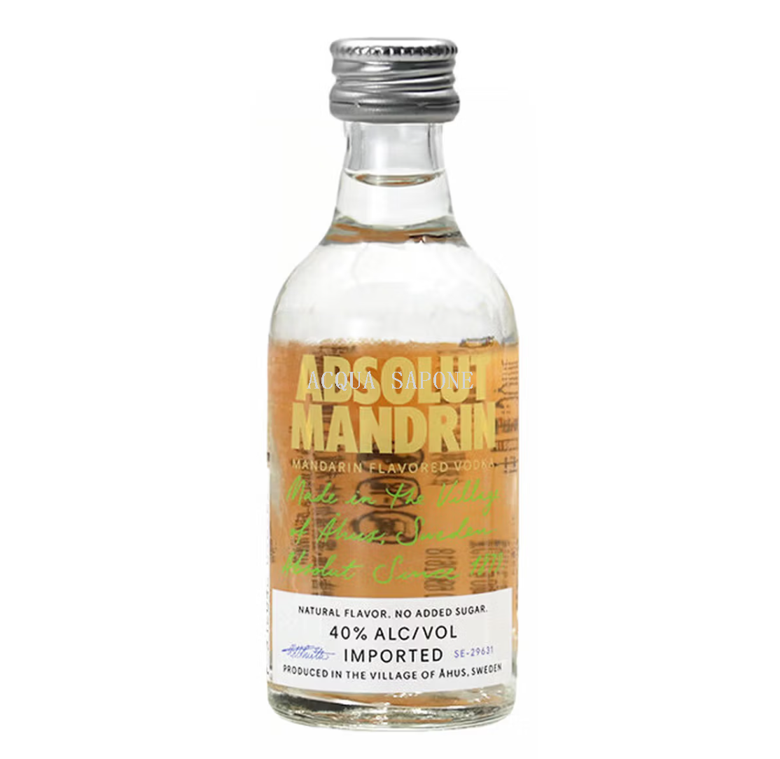 Free shipping! Swedish Absolute Vodka Citrus Flavor 50ml imported spirits Small wine version cocktail spirits Mix
