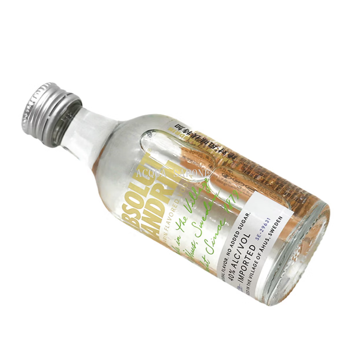 Free shipping! Swedish Absolute Vodka Citrus Flavor 50ml imported spirits Small wine version cocktail spirits Mix Application Scenario