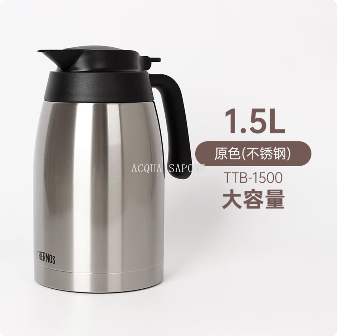 Free shipping! Thermos brand new vacuum stainless steel 24H insulated kettle TTB-1.5L household large capacity