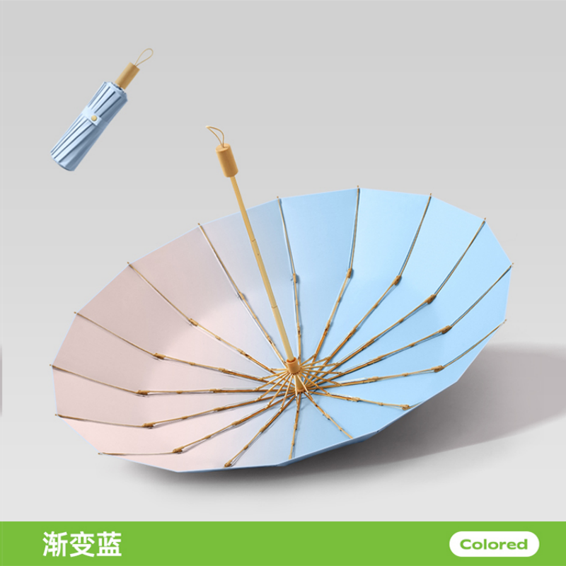 The Hengdun Yellow Sorghum Dream series of Chinese-style umbrellas, 16-bone reinforced wind-resistant and weather-resistant dual-purpose umbrella, new Chinese-style osmanthus sunshade umbrella, new Chinese-style alloy wind-resistant folding umbrella, and UV-resistant black rubber umbrella are available for customization and wholesale pic 27