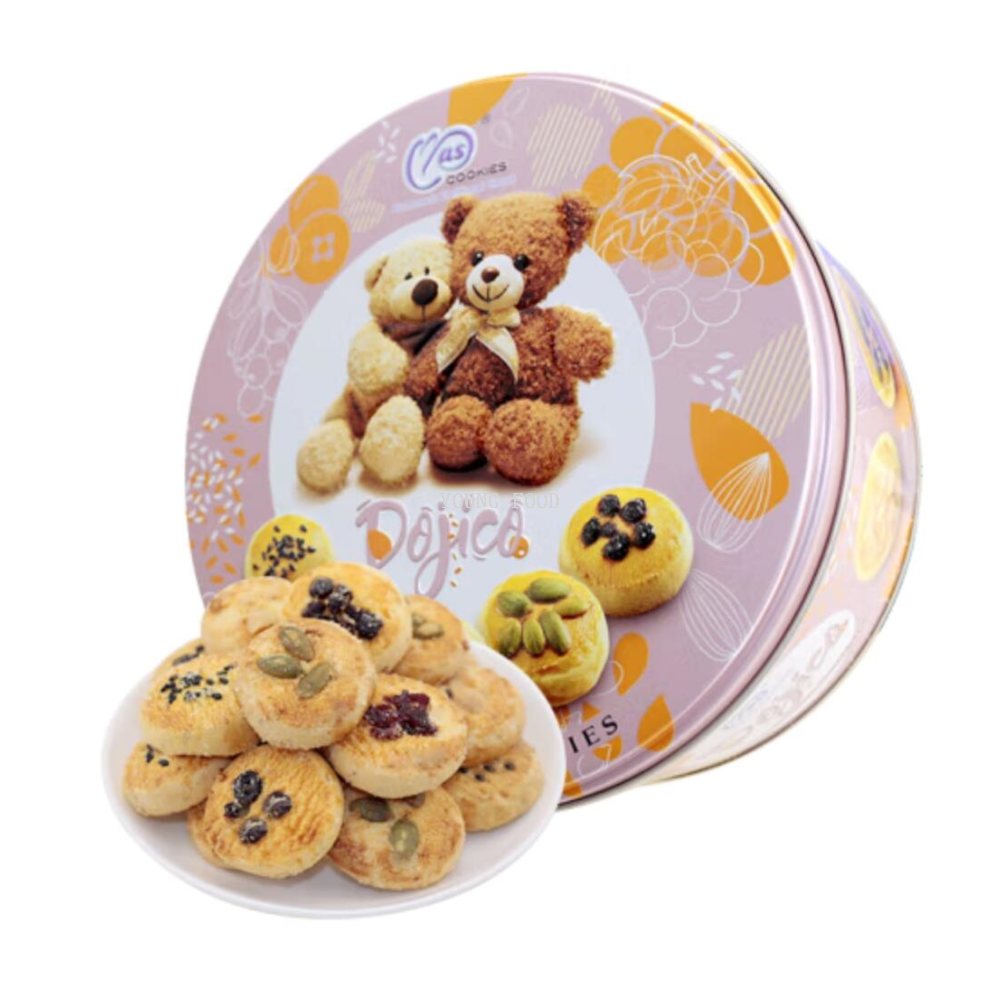 Free shipping! Malaysian Maas Little Bear Crispy Nut Cookies 400g bulk snack