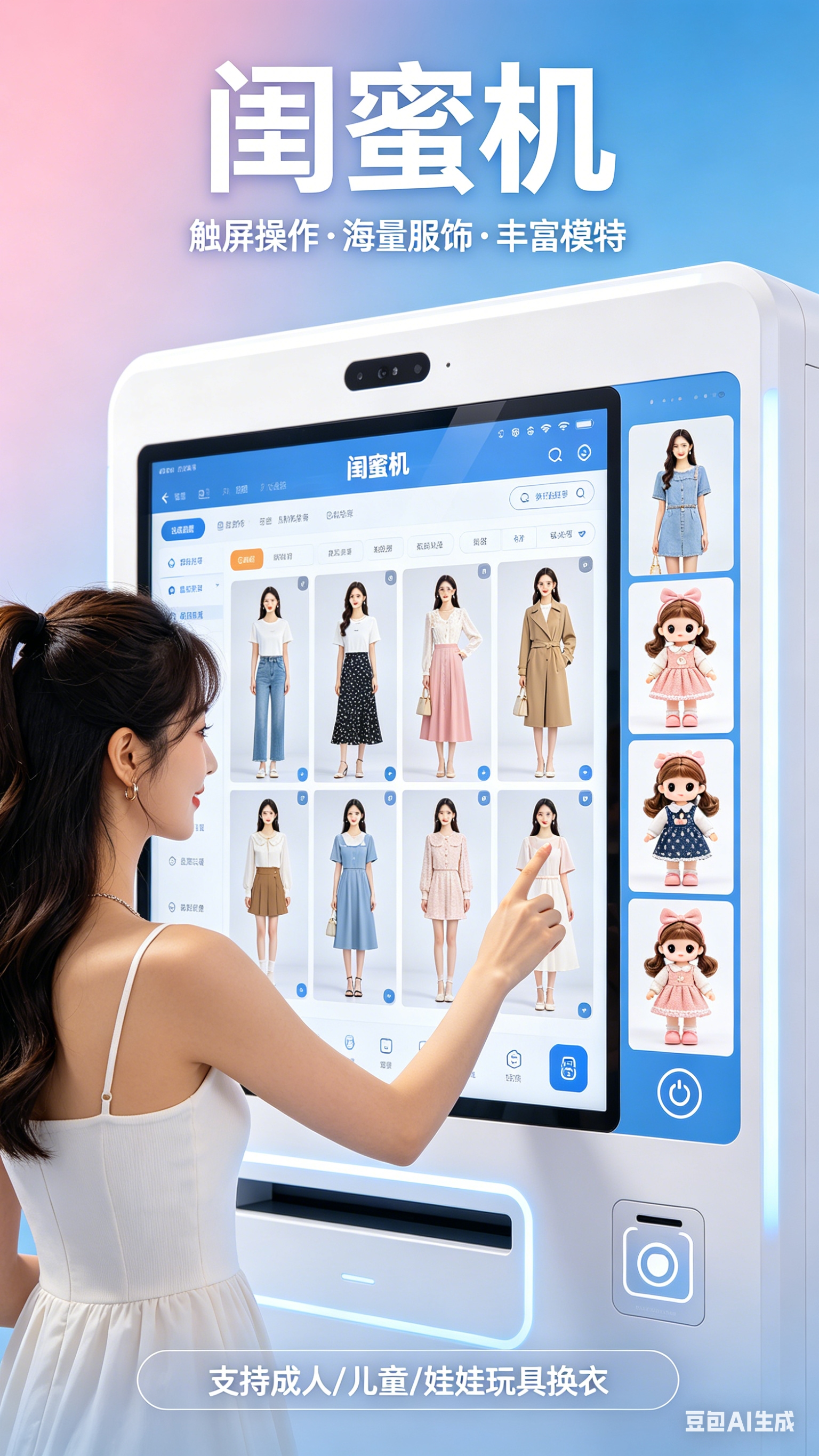 AI穿衣搭配闺蜜机一体机无线投屏伙伴招募中 Dressing GUIMI MOBILE TV