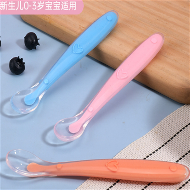硅胶儿童餐具母婴玩具辅食勺勺子跨境电商硅胶碗