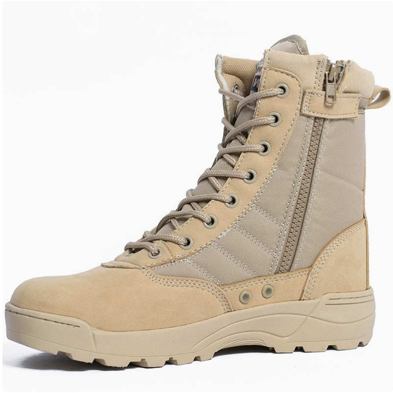 Outdoor spring and autumn men's and women's swat tactical boots, ultra-light training boots, combat boots, hiking boots, high-top Martens boots, durable desert boots Specification image
