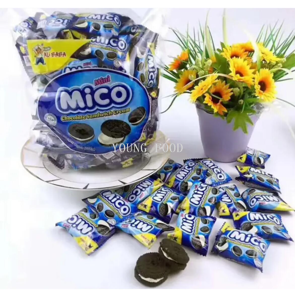 Free shipping: coco Black Cookies with fruit cream Filling 376g, crispy filling, large portion for sharing details Picture