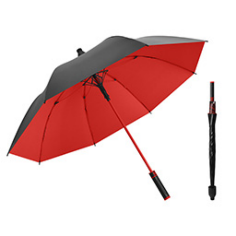 Hengdun one-click opening and closing waterproof umbrella cover, straight golf umbrella, double-layer reinforced windproof umbrella, non-wet car, rain and sun dual-purpose umbrella, commuting and business umbrella, waterproof umbrella cover, umbrella factory stock available for wholesale, custom logo Item Picture