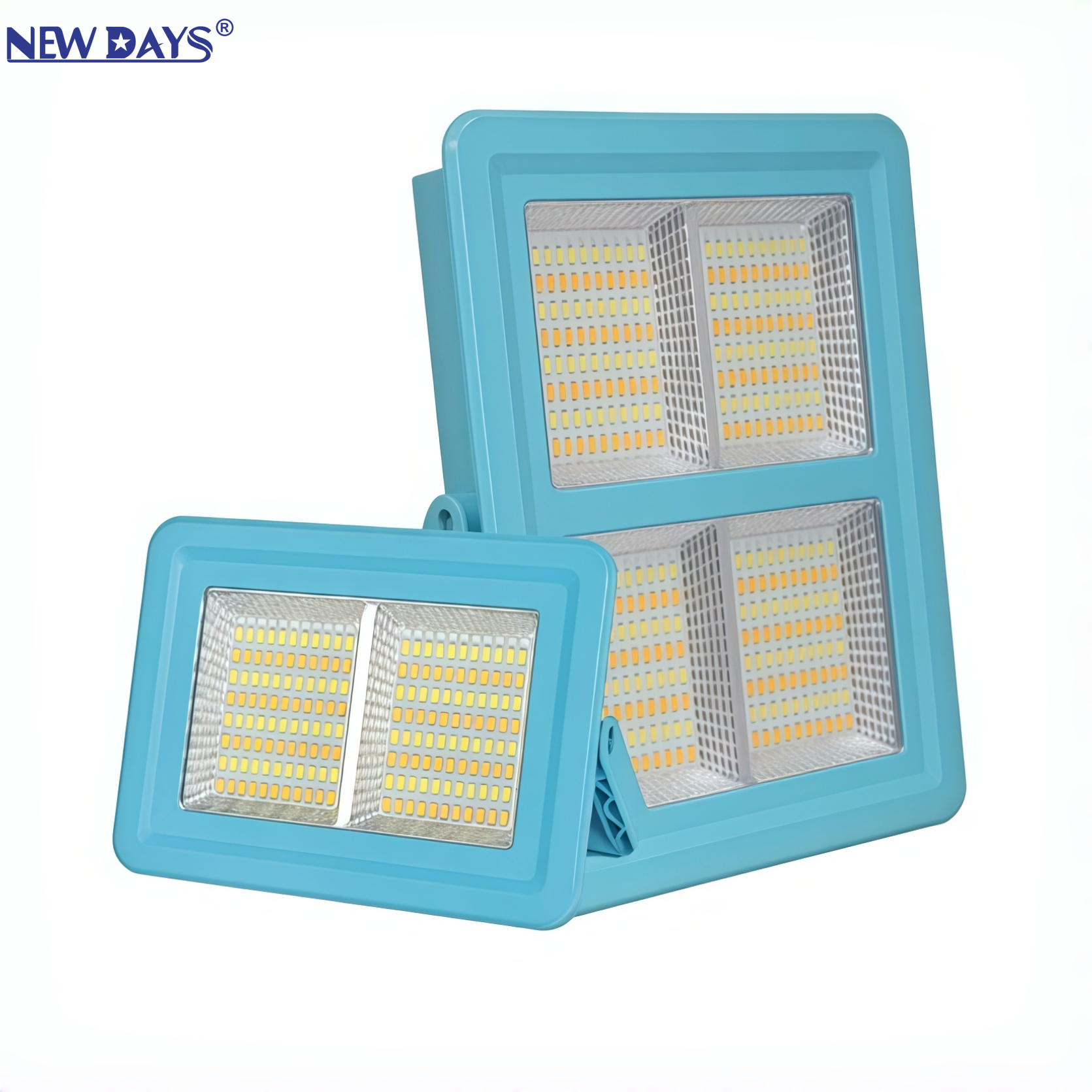 NEWDAYS marca transfronteriza nueva luz de inundación solar led luz de emergencia al aire libre recargable luz de camping luz de destellos impermeable y ahorro de energía luz led luz solar