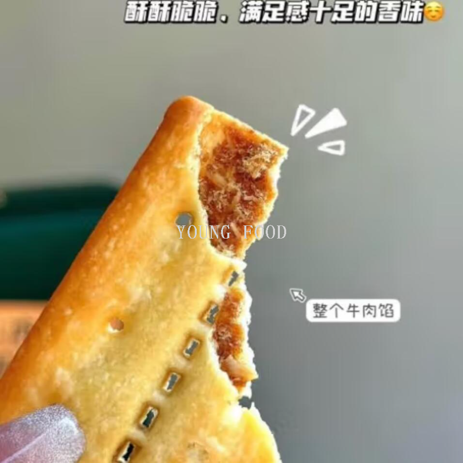 Free shipping! Anemon3 Love You Beef Filling Crispy Cookies 308g Savory and fragrant beef filling, layer upon layer crispy Item Picture