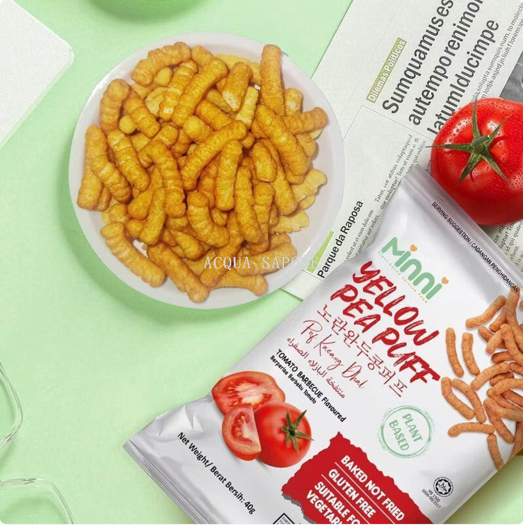 Free shipping! Malaysian imported mnni yellow pea crisps 40g, non-fried halal, popular snack details Picture