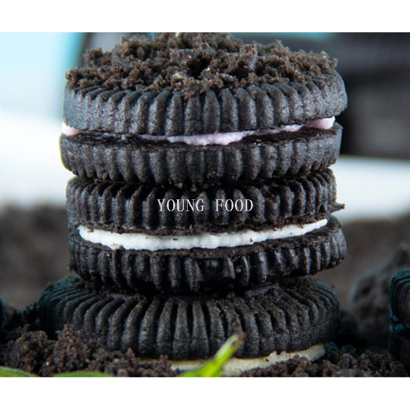 Free shipping: coco Black Cookies with fruit cream Filling 376g, crispy filling, large portion for sharing Application Scenario