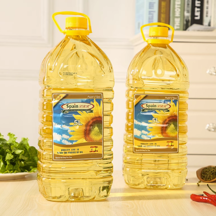 包邮！西班牙进口夏日葵精炼葵花油5L格兰特爆炒炸食用油特级初榨产品图