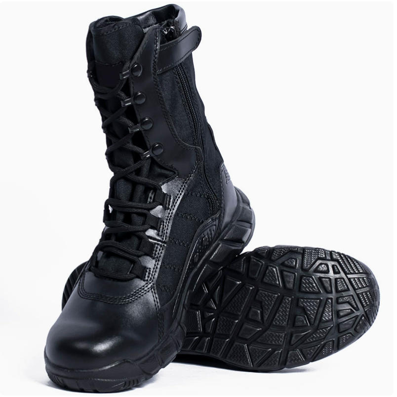 Outdoor ultra-light, breathable, wear-resistant, anti-slip and shock-absorbing tactical training boots, high-top sports and casual shoes, desert training boots details Picture