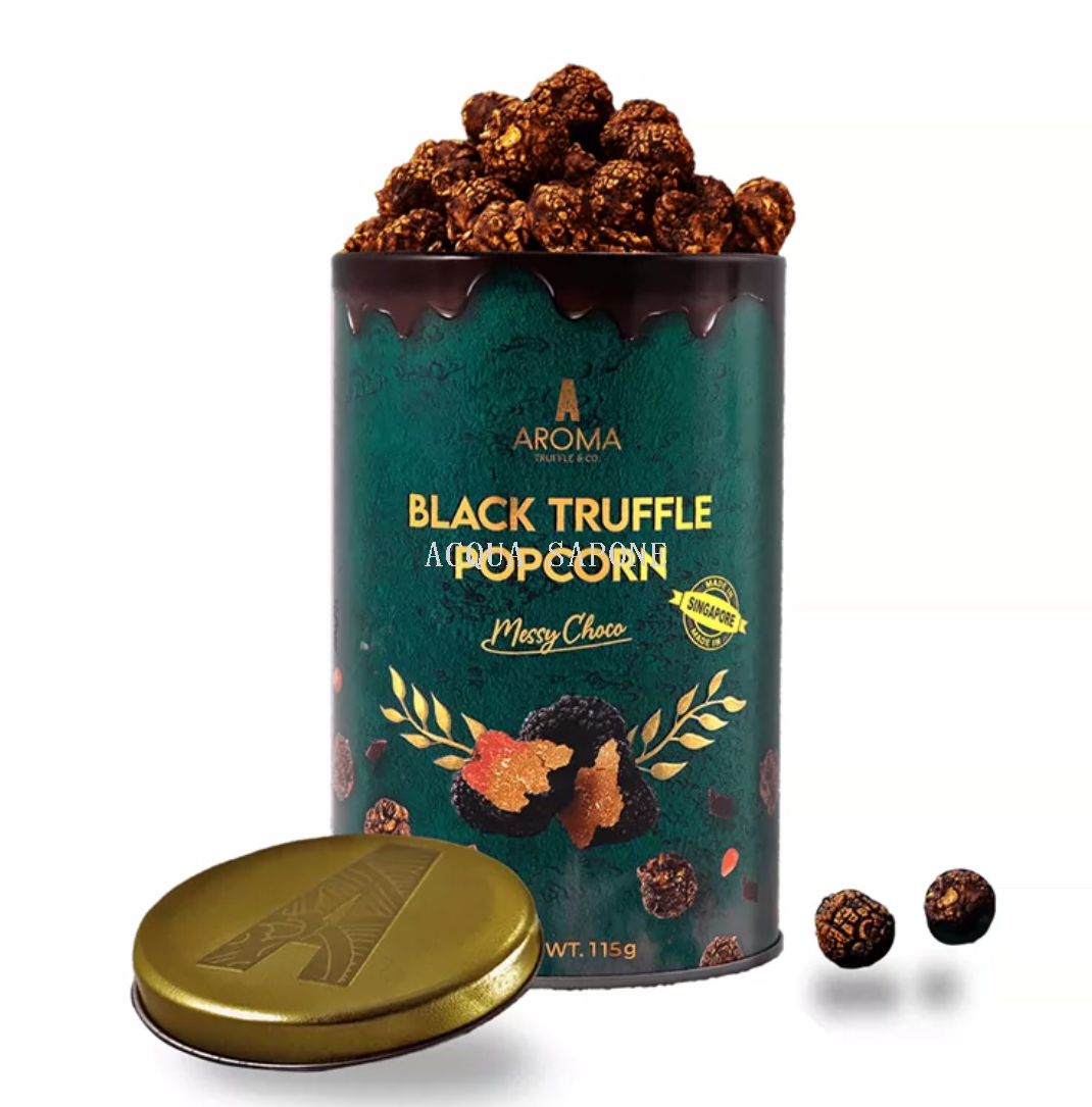 Free shipping! Singapore imported AROMA black truffle popcorn 100g chocolate-flavored high-end snack details Picture