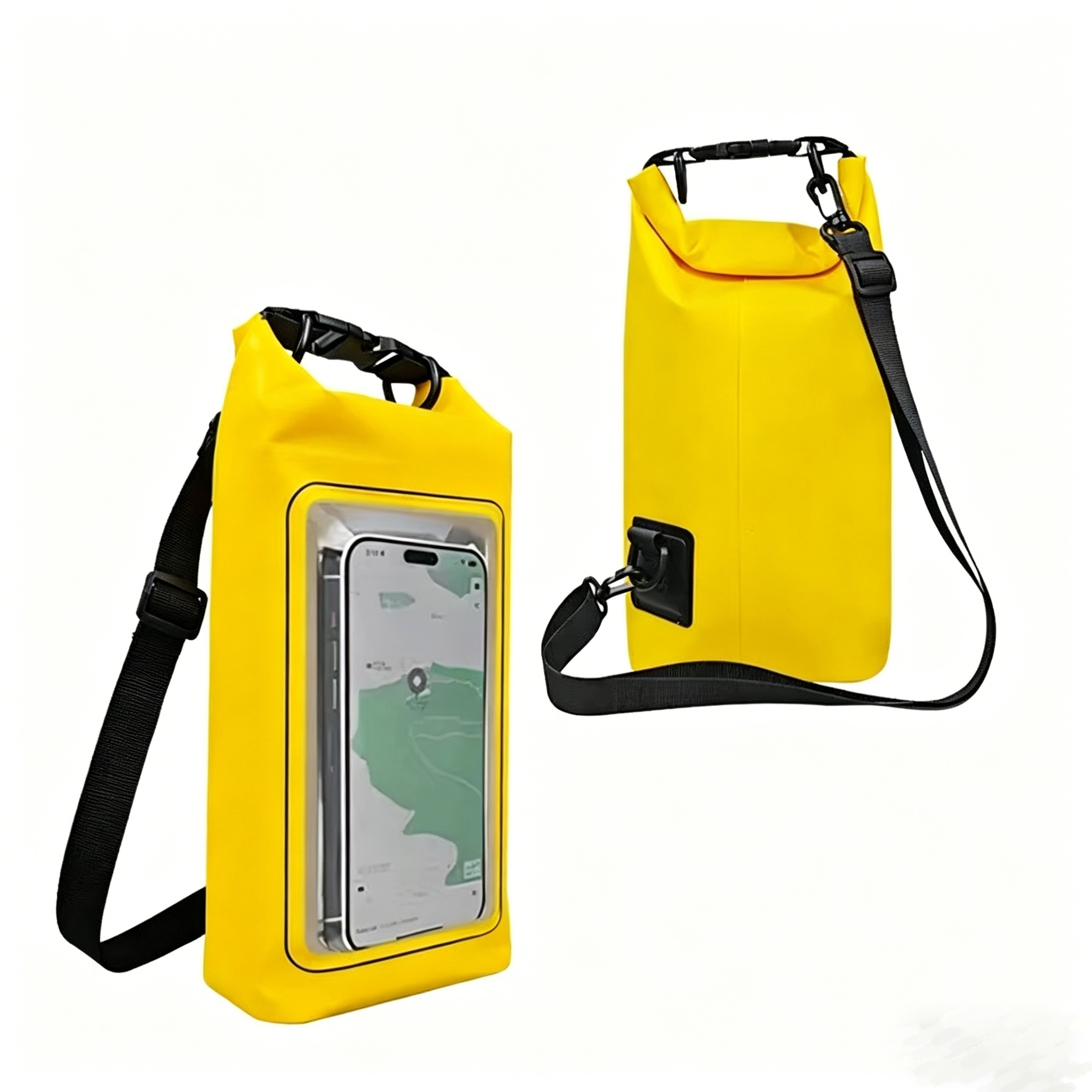 2L waterproof bag, PVC swimming outdoor diagonal cross bag, large-capacity mobile phone waterproof bag, hand in hand mobile phone waterproof bag Application Scenario