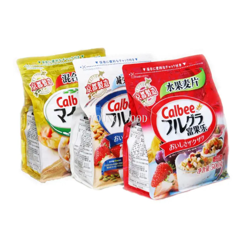 包邮！日本卡乐比Calbee富果乐水果麦片 非油炸烘焙 酥脆即食早餐1