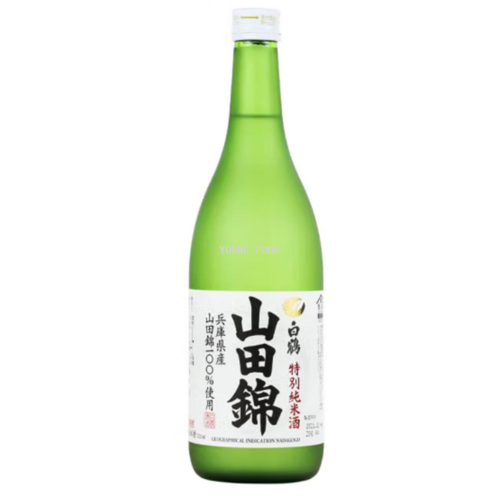 Free shipping! Japanese original imported rice wine, spirits, and snack food, Shiratsura Yamada Nishiki Pure Rice Sake 720ml