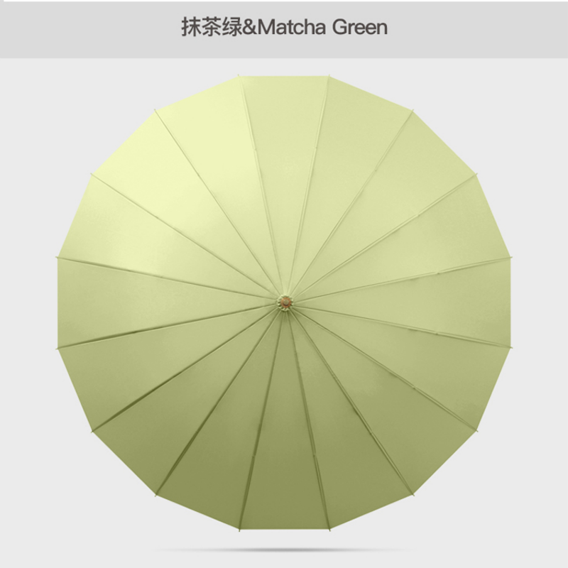 Hengdun solid-color macaron long-handled umbrella, simple style, 16-bone reinforced wind-resistant straight pole umbrella, multiple colors available, ring-buckle handle, all-weather and all-weather umbrella, simple business gift umbrella, custom factory, wholesale in stock Application Scenario