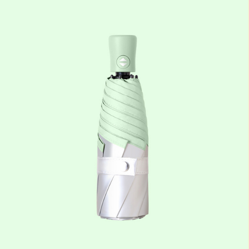 Hengdun fully automatic titanium silver sun umbrella, women's UV protection UPF50 + folding umbrella, macaron fresh color, portable three-fold sun umbrella, strong heat insulation and non-transparent sun umbrella, customizable Application Scenario