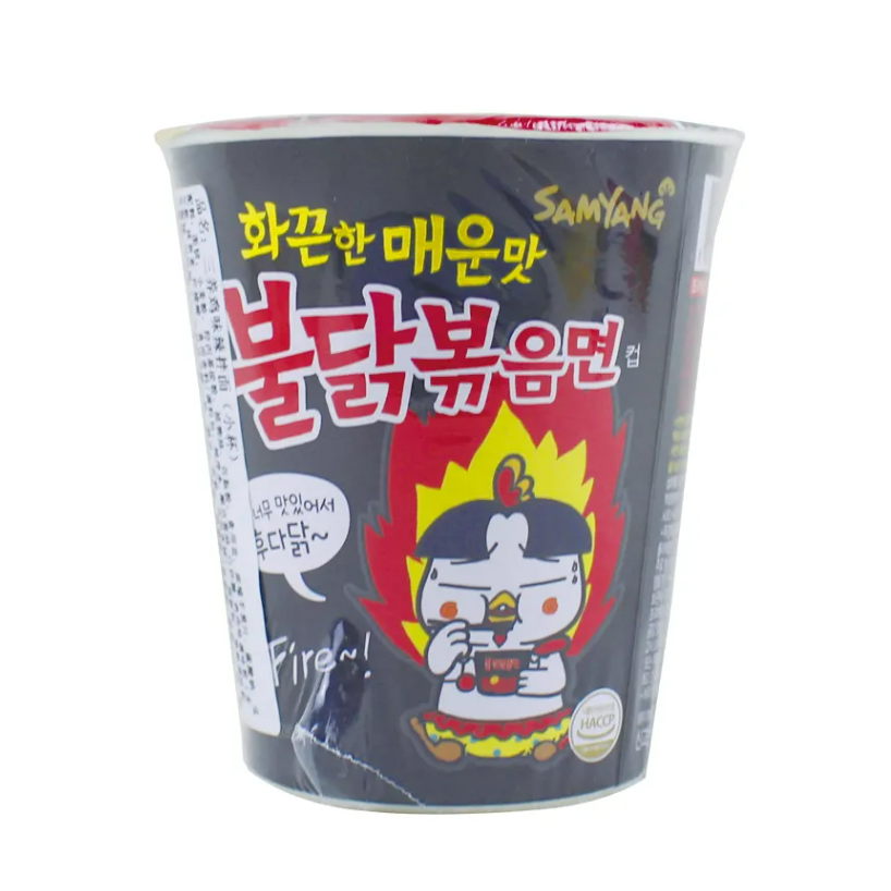 包邮！韩国进口方便面三养火鸡面辣鸡肉味杯面70g 休闲食品泡面