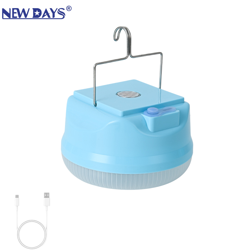 NEWDAYS brand cross-border new led lights, outdoor camping lights, outdoor waterproof USB charging emergency lighting lights, energy-saving high-brightness portable hook hanging lights, emergency lights and camping lights