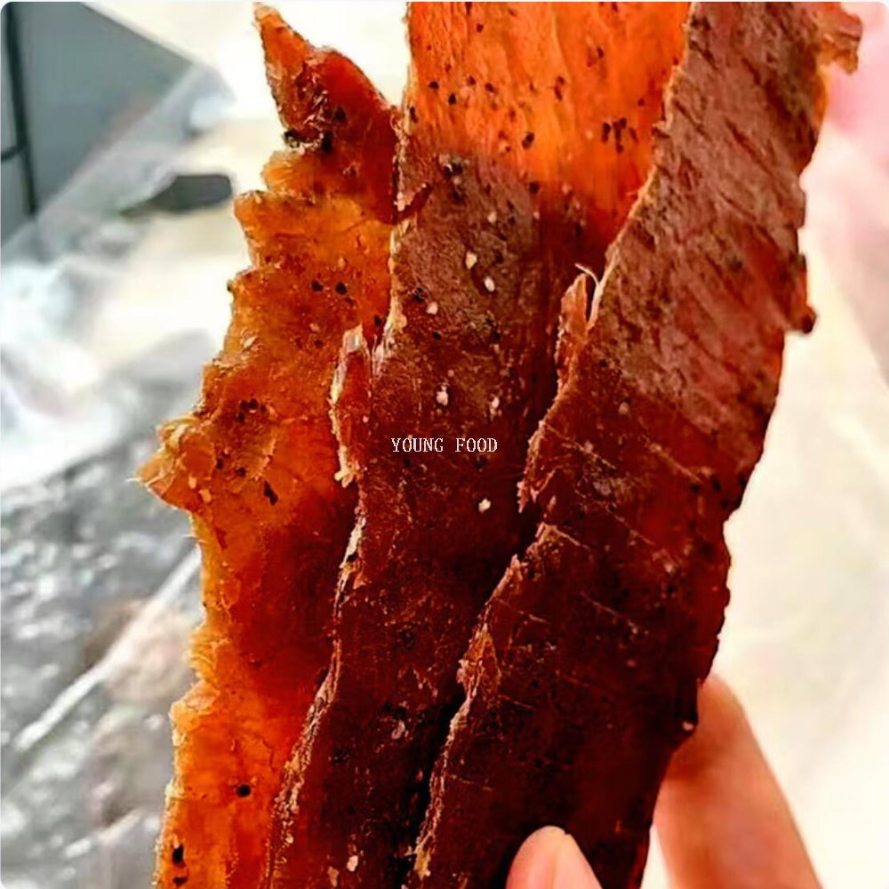 Free shipping! Zhenfuzi Natural Large Black Pork Jerky Black Pepper Flavor 250g, no preservatives added, high-protein snack Application Scenario