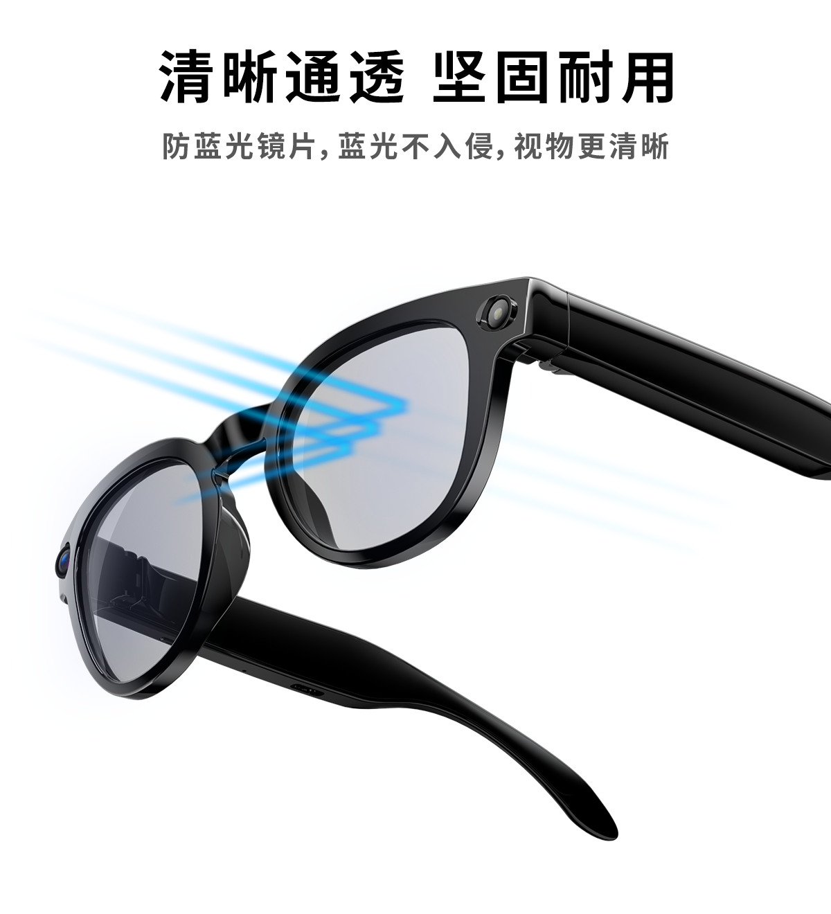 8-megapixel ai smart glasses for video shooting, simultaneous interpretation, and intelligent recognition of meeting records Application Scenario