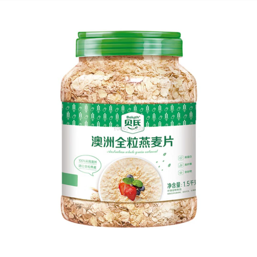 Free shipping! Bass Australian Whole Oatmeal 1.5kg, an energetic morning snack, ready-to-drink, original flavor