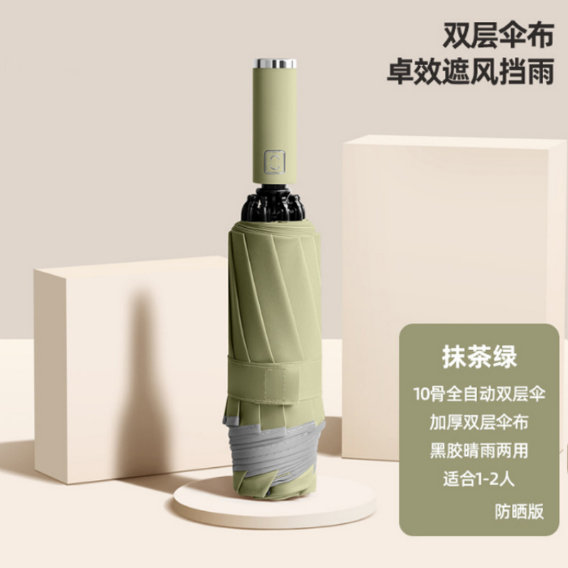 Hengdun [Reverse Non-Wet Car] Fully automatic reverse folding umbrella, double-layer fabric, waterproof and sun-proof, 10-bone reinforced umbrella, portable car umbrella for men and women, factory stock available, wholesale and customization supported pic 7