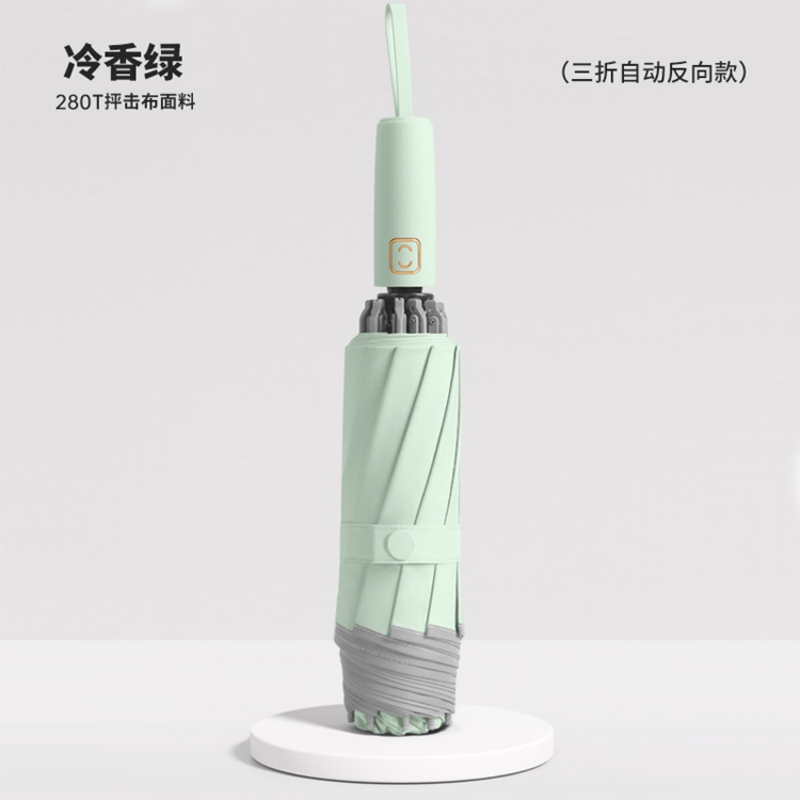 الدرع الواقي يفتح تلقائياً ثلاث مظلات متعددة الألوان للمظلات المضادة للرياح Specification image