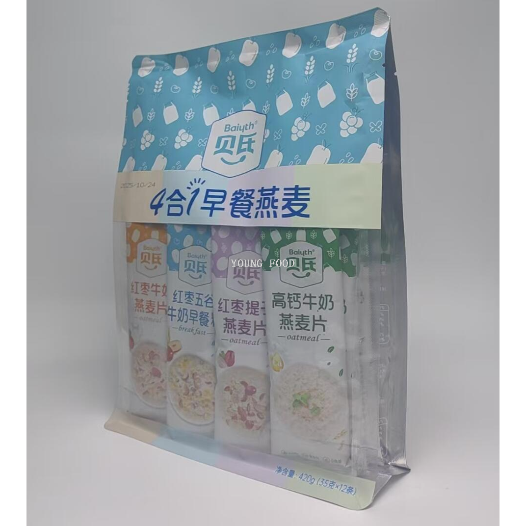 包邮！贝氏高纤黑麦片420g 活力早晨营养早餐休闲食品即食冲饮产品图