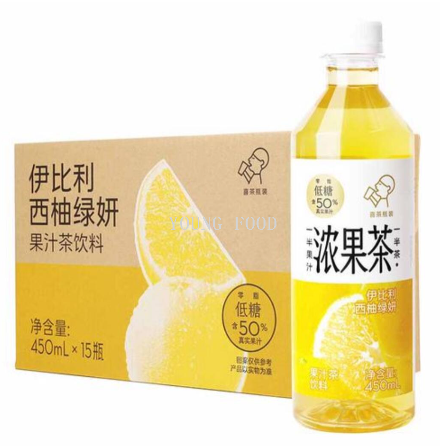 Free shipping! Heytea's concentrated fruit juice tea drink 450ml, with multiple flavors, rich in vitamin C, 50% low sugar, 0 fat, and made from bayberry green eyefruit details Picture