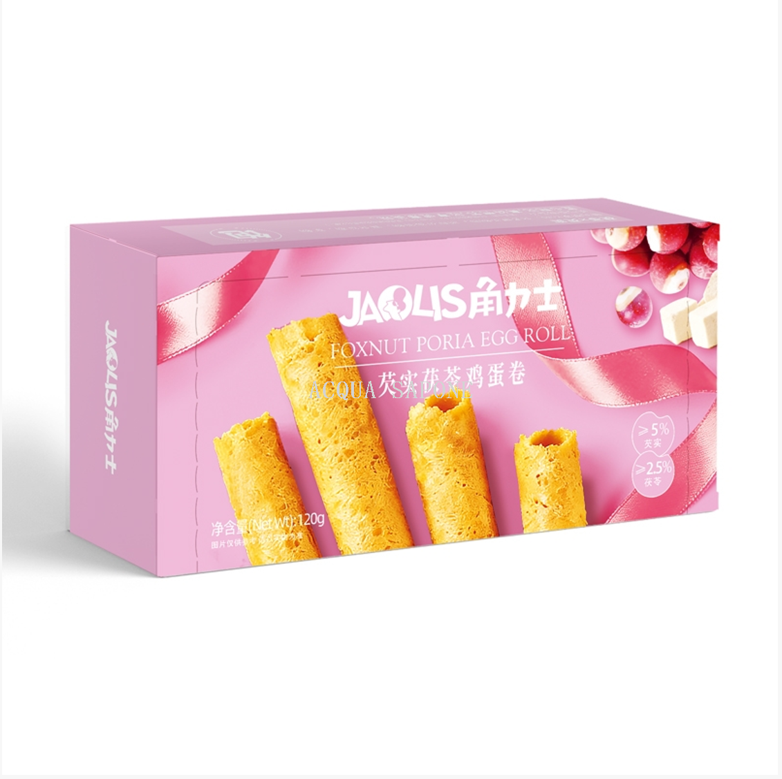 包邮！新品发布 角力士芡实茯苓鸡蛋卷120g口感酥脆 老年人伴手礼