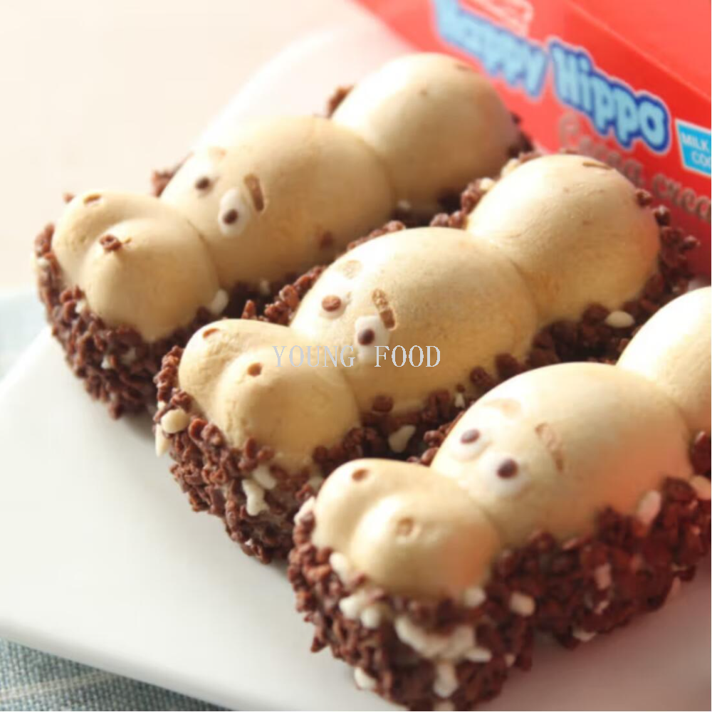 Free shipping! Kinder Happy Hippopotamus-shaped Chocolate 103.5g from Germany. The cute hippopotamus-shaped chocolate melts in your mouth Item Picture