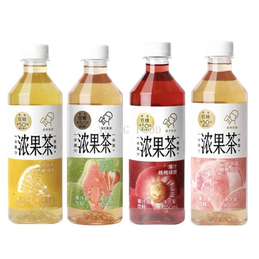 Free shipping! Heytea's concentrated fruit juice tea drink 450ml, with multiple flavors, rich in vitamin C, 50% low sugar, 0 fat, and made from bayberry green eyefruit Specification image