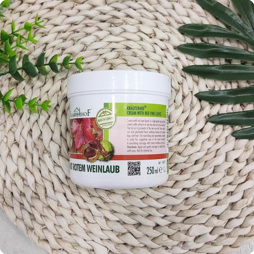 Free shipping! German original imported KARUTERH OF Grape Leaf Leg Cream 250ml Massage cream Specification image