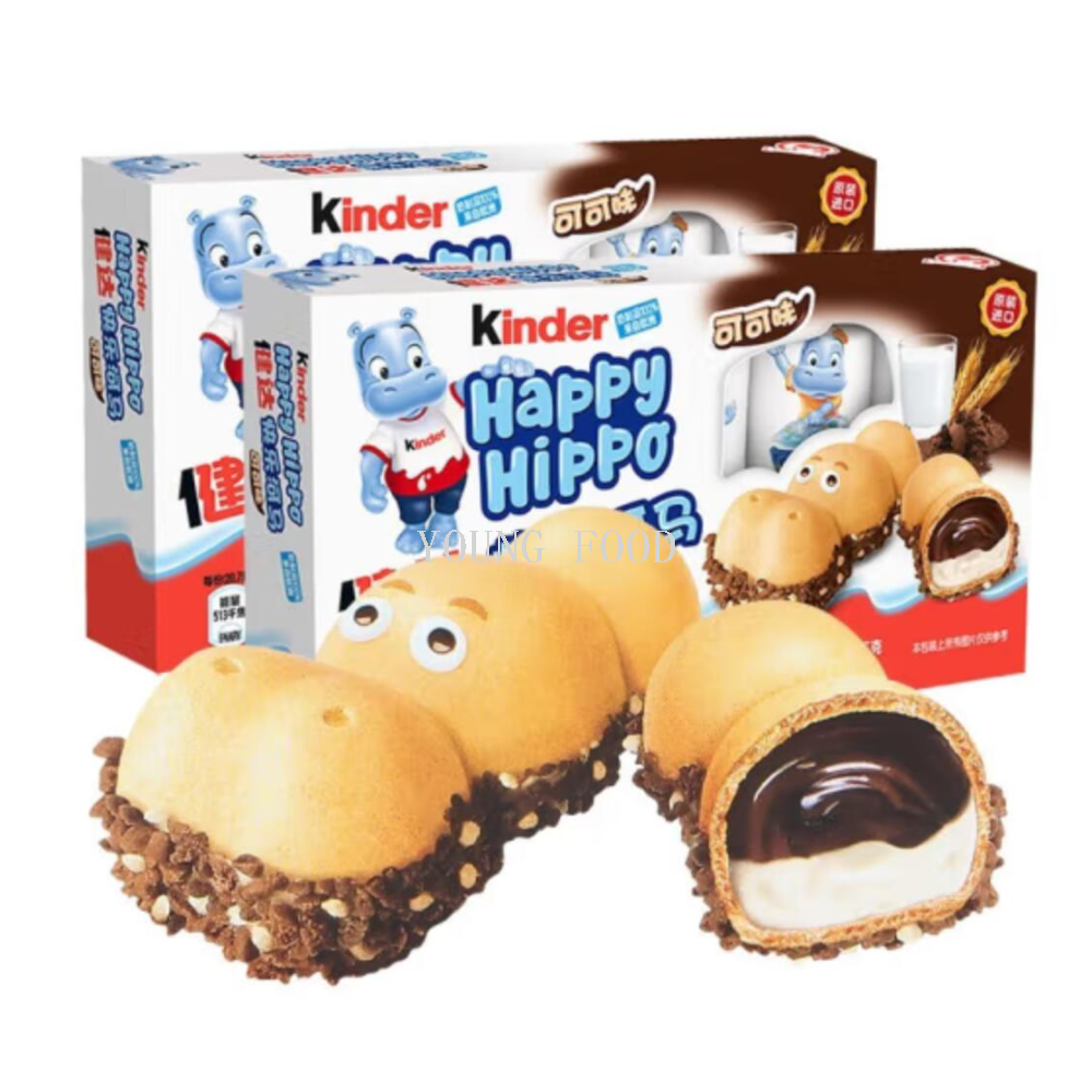 Free shipping! Kinder Happy Hippopotamus-shaped Chocolate 103.5g from Germany. The cute hippopotamus-shaped chocolate melts in your mouth