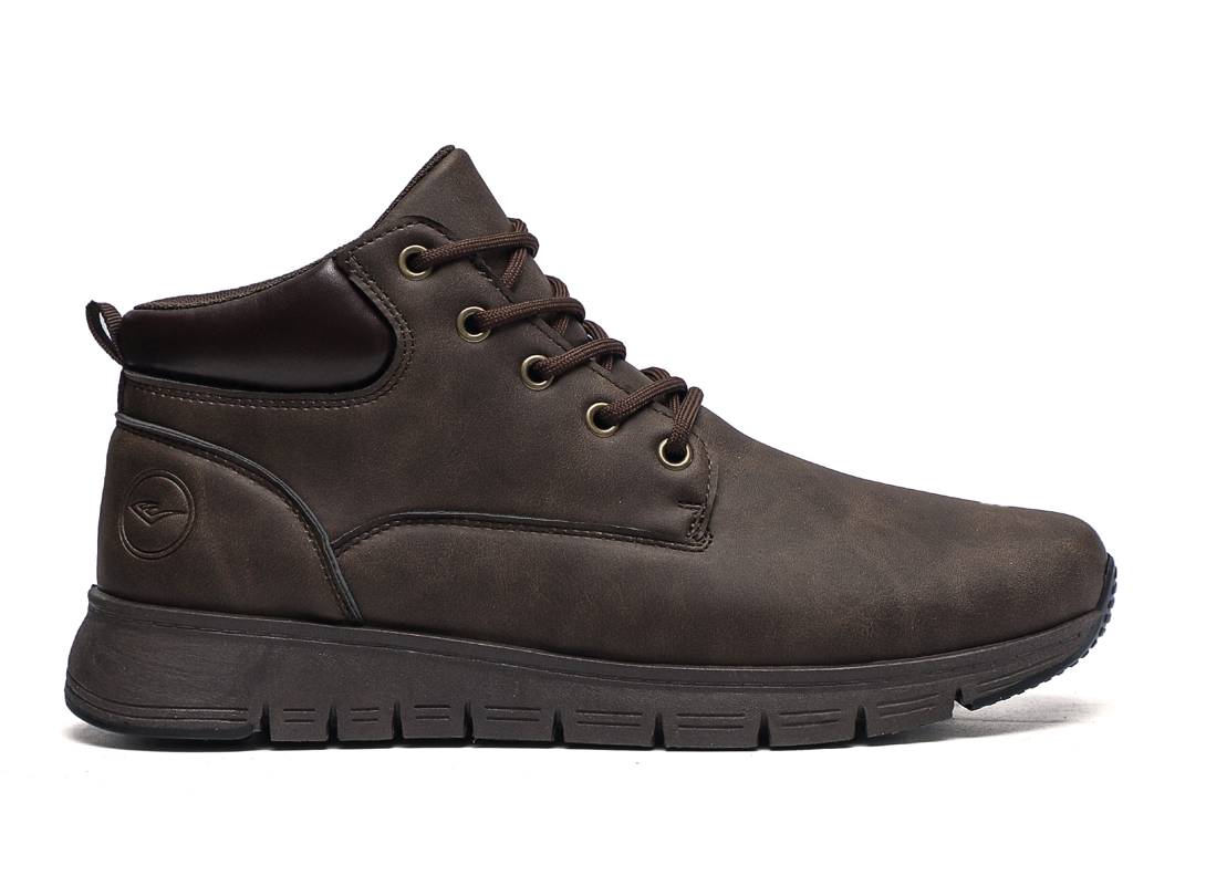 Dark blue high-top boots for men, top-grain cowhide leather shoes for summer casual wear Application Scenario