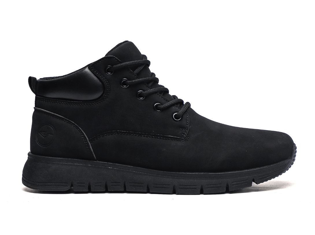 Dark blue high-top boots for men, top-grain cowhide leather shoes for summer casual wear Specification drawing