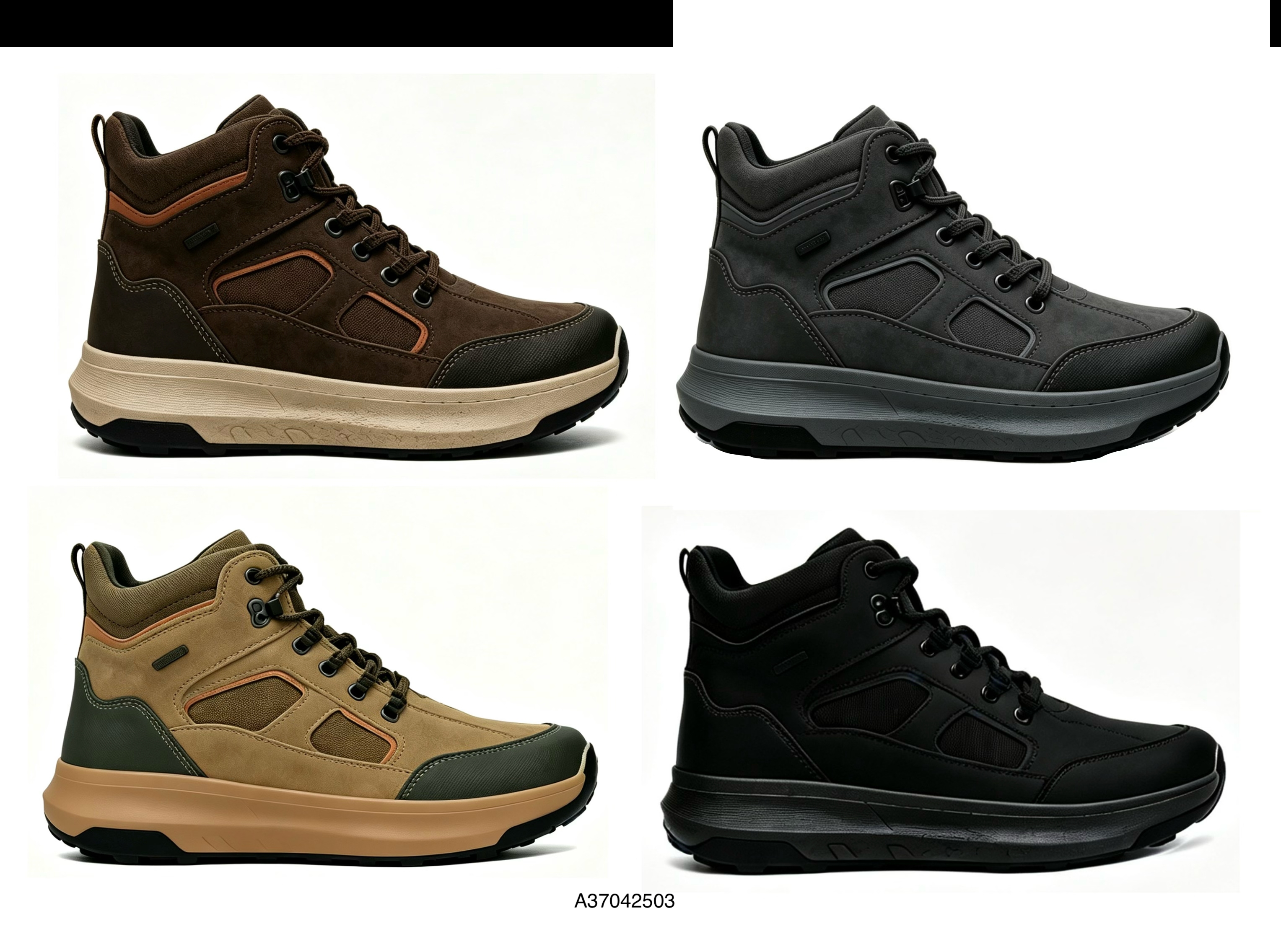 The Zhengfeng Tactical black high-top boots are waterproof, wear-resistant and anti-slip Item Picture