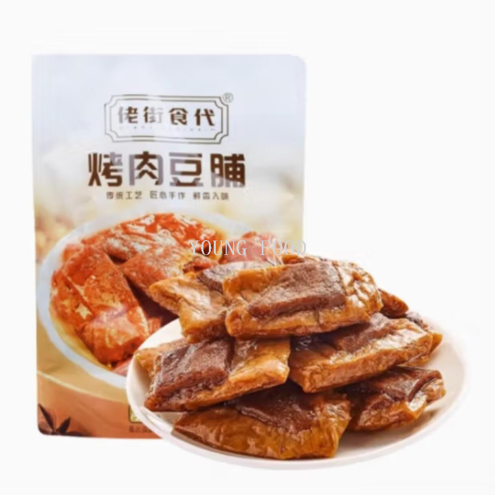 包邮！佬街食代夹笋丝豆脯干烤肉夹心口味248g咸香韧爽 多重口感产品图