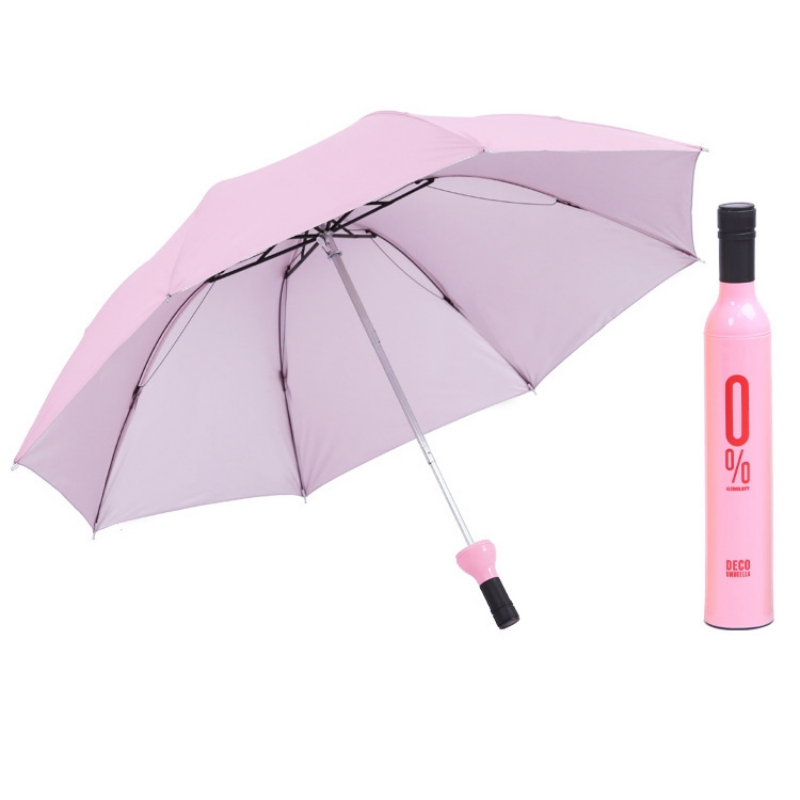 恒盾 创意酒瓶造型折叠雨伞 迷你便携防紫外线晴雨伞 网红个性礼品伞 小众设计红酒瓶遮阳伞 工厂现货 支持批发定制LOGO详情7