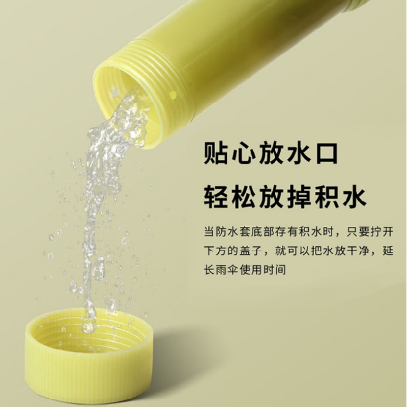 Hengdun 24-bone, high appearance level, large rainbow long handle umbrella with waterproof cover for water storage, wind resistance and heavy rain resistance. Leather handle umbrella, simple solid color, commuting straight pole umbrella. Factory stock available, wholesale and customization supported pic 2