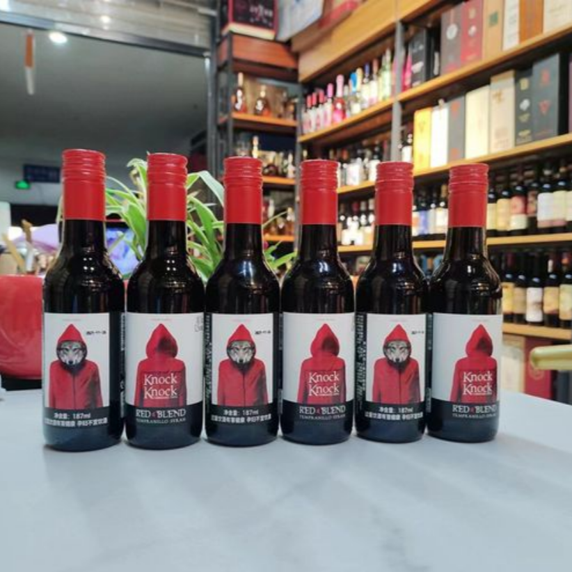 Free shipping! Spanish original bottle imported Oran Otaro 187ml Red wine, Little Red Riding Hood Dry Red