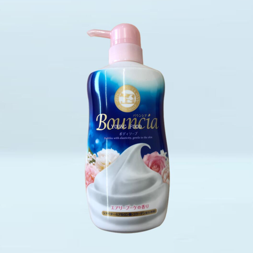 Free shipping! Japanese imported tallow alkali body wash 480g, with a delicate rose fragrance, gently cleanses and is not slippery Item Picture