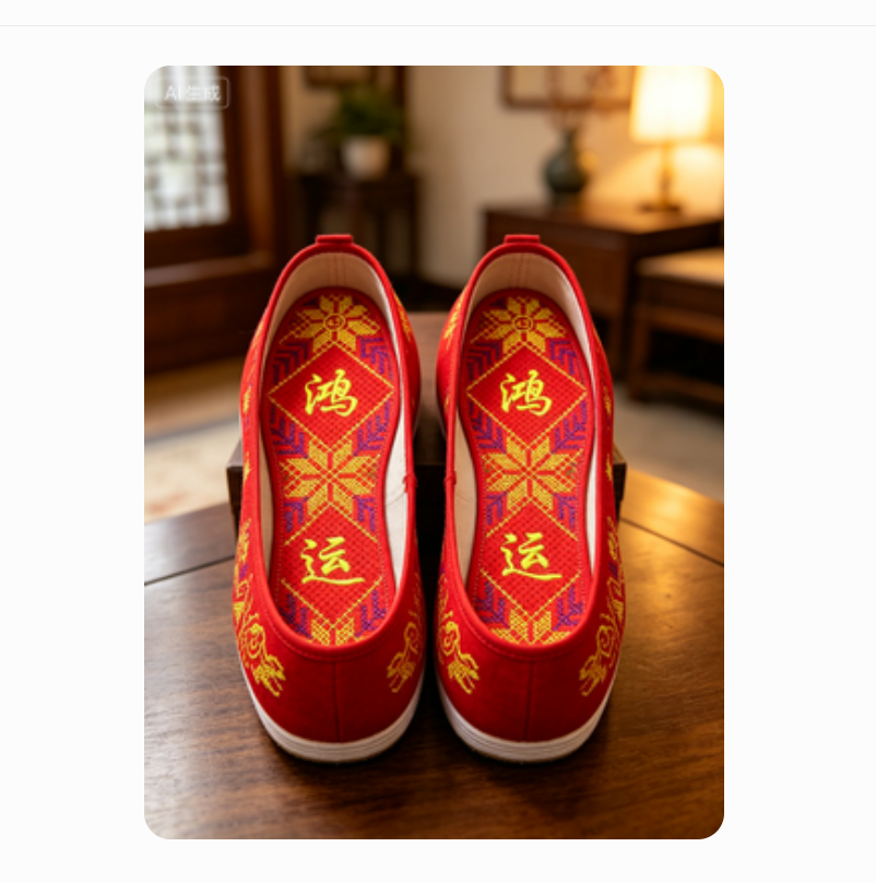 The cross-stitch insoles are embroidered with anti-odor, breathable, sweat-absorbing, moisture-wicking and breathable pure cotton fabric, which is festive Application Scenario