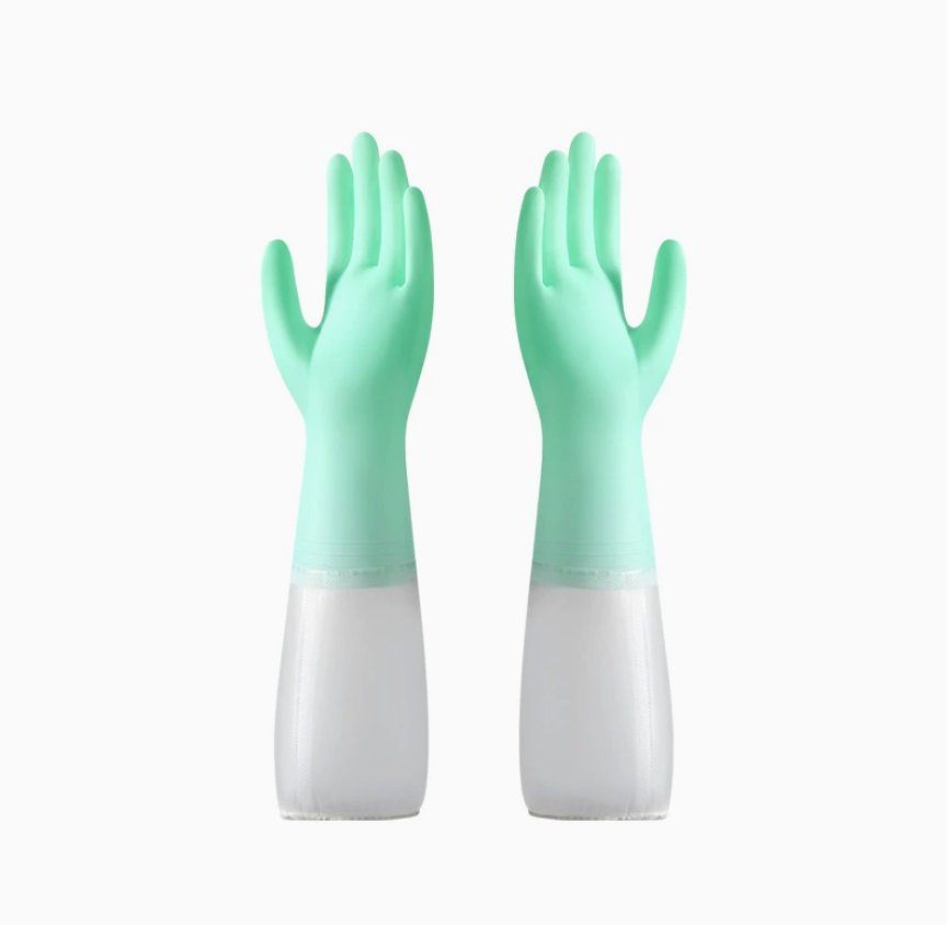 Goatskin sun protection gloves, palm cap, winter protective purple gloves Item Picture